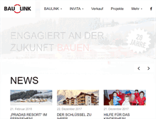 Tablet Screenshot of baulink.ch